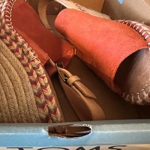 TOMS Slingback wedge sandals